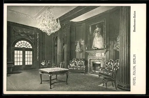 AK Berlin, Hotel Adlon, Beethoven-Salon