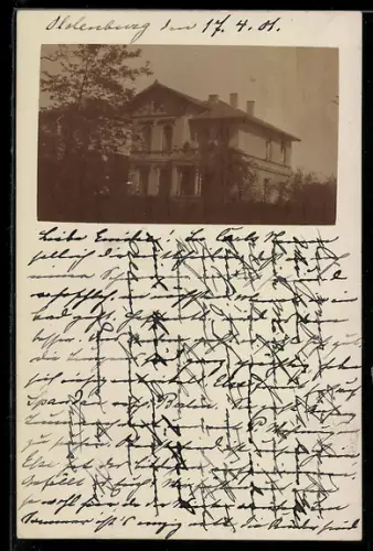 Foto-AK Oldenburg /Gr., Bürgervilla 1901