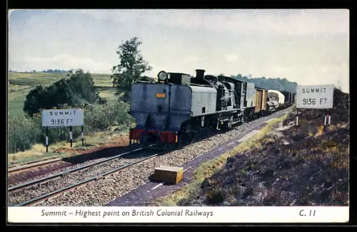 AK Summit, Highest point on British Colonial Railways, Eisenbahn
