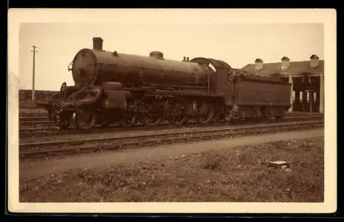 AK Britische Lokomotive Nr. 497 der Southern Railway mit Kohlentender, englische Eisenbahn