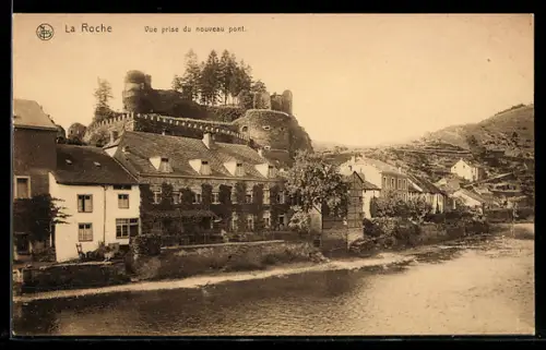 AK La Roche-en-Ardenne, Vue prise du nouveau pont
