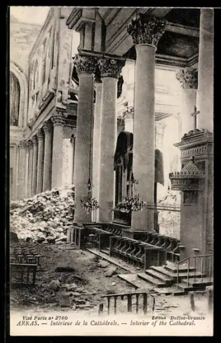 AK Arras, Intérieur de la Cathédrale