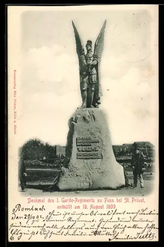 AK St Privat, Denkmal des 1. Garde-Regiments zu Fuss