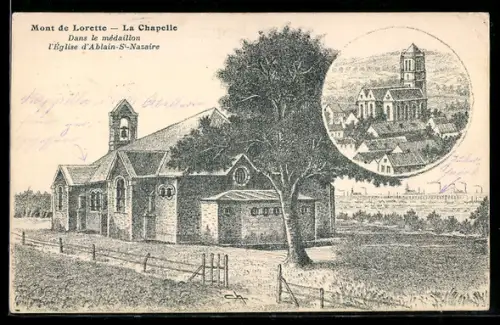 AK Ablain-Saint-Nazaire, Mont de Lorette, La Chapelle