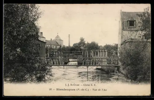 AK Blendecques /P.-de-C., Vue de l`Aa
