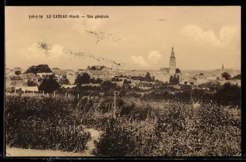 AK Le Cateau /Nord, Vue générale