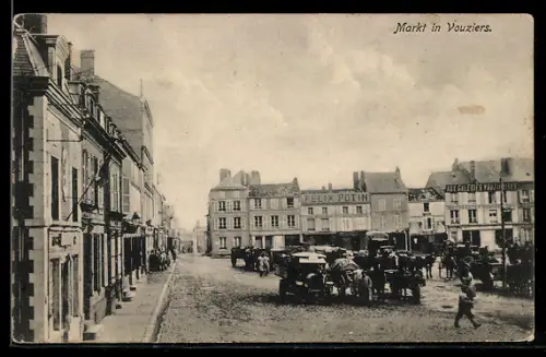 AK Vouziers, Markt in Vouziers