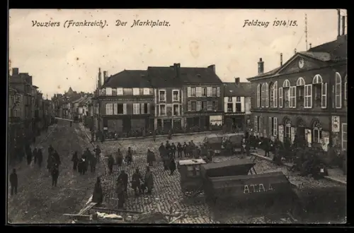 AK Vouziers, Der Marktplatz