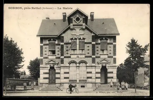 AK Sorbon près Rethel, La Mairie
