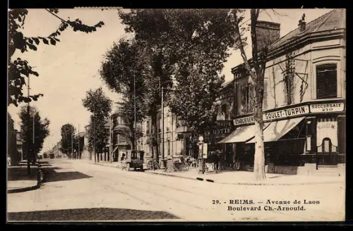 AK Reims, Avenue de Laon Boulevard Ch.-Arnould
