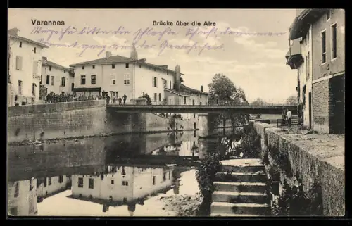 AK Varennes, Brücke über die Aire