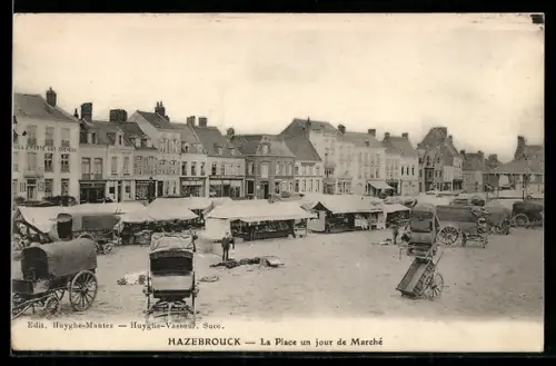AK Hazebrouck, La Place un jour de Marché