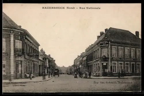 AK Hazebrouck /Nord, Rue Nationale
