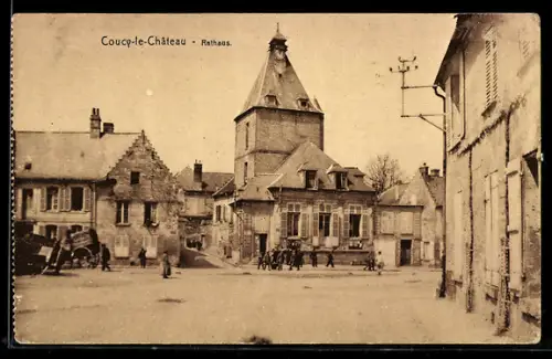 AK Coucy-le-Château, Rathaus