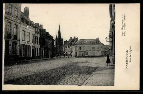 AK Hazebrouck, Rue de l`Eglise