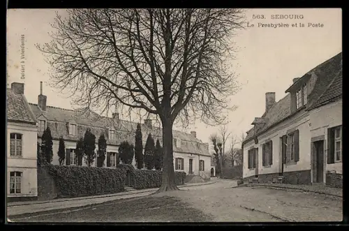 AK Sebourg, Le Presbytère et la Poste
