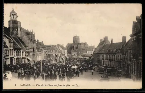 AK Cassel, Vue de la Place un jour de fête