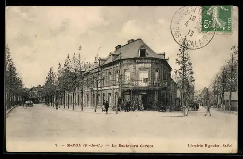AK St-Pol /P-de-C., Le Boulevard Carnot