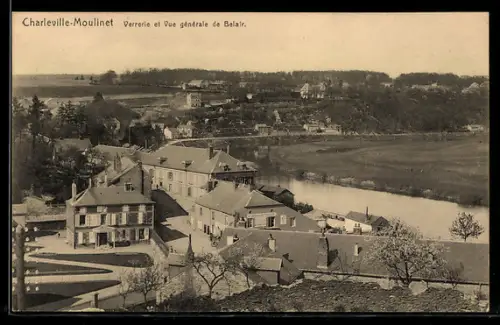 AK Charleville-Moulinet, Verrerie et Vue générale de Belair