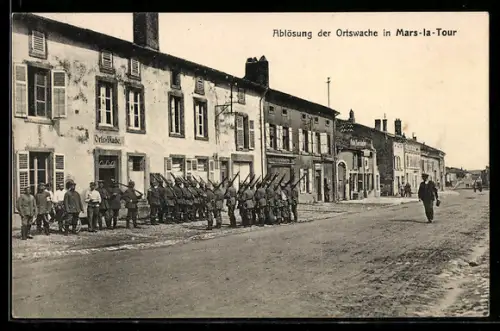 AK Mars-la-Tour, Ablösung der Ortswache in Mars-la-Tour