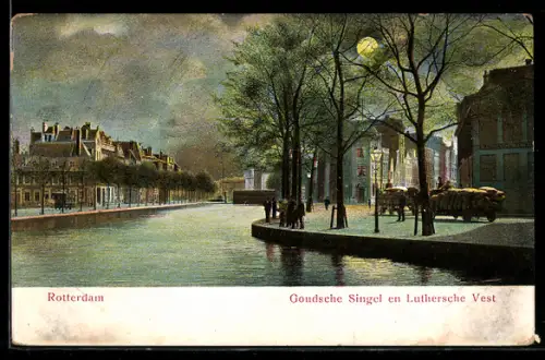 AK Rotterdam, Goudsche Singel en Luthersche Vest