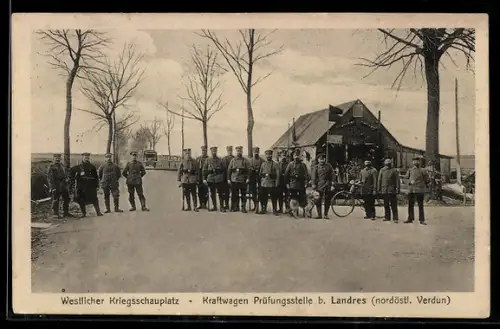 AK Landres, Westlicher Kriegsschauplatz, Kraftwagen Prüfungsstelle