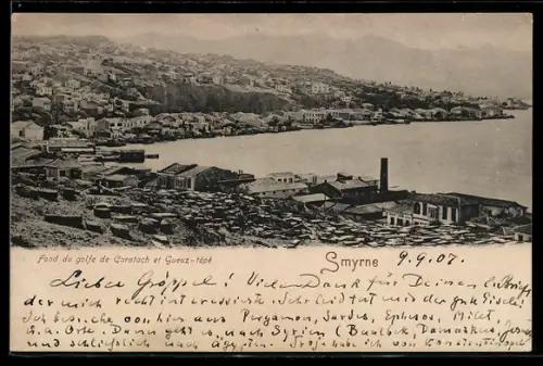 AK Smyrne, Fond du golfe de Caratach et Gueuz-képi
