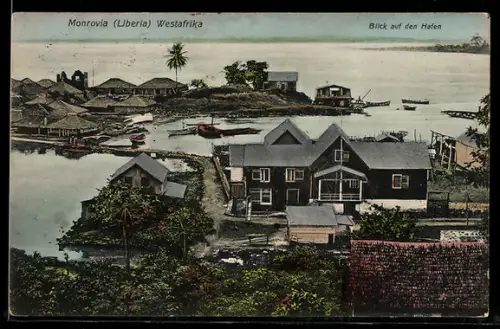 AK Monrovia, Blick auf den Hafen