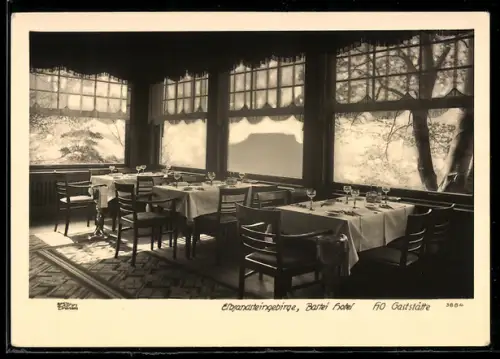 Foto-AK Walter Hahn, Dresden, Nr. 3884: Bastei Hotel, HO Gaststätte