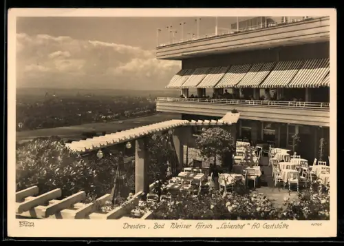 Foto-AK Walter Hahn, Dresden, Nr. 10795: Dresden, Bad Weisser Hirsch, HO-Gaststätte Luisenhof