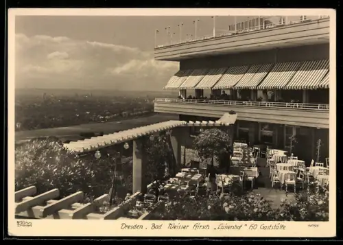 Foto-AK Walter Hahn, Dresden, Nr. 10795: Dresden-Weisser Hirsch, Etablissement Luisenhof