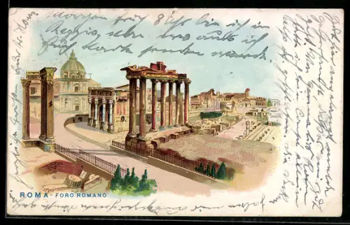 Lithographie Roma, Foro Romano