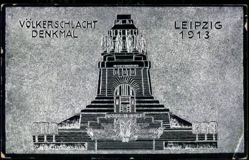 Künstler-AK Leipzig, Völkerschlacht-Denkmal 1913