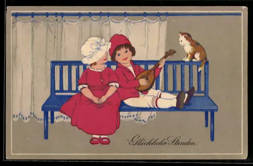 Künstler-AK Meissner & Buch (M&B) Nr. 2245: Glückliche Stunden