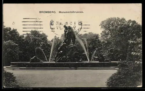 AK Bromberg, Monumentalbrunnen
