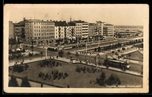 AK Gdynia, Skwer Kosciuszki, Strassenbahn