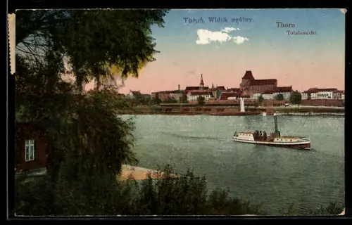 AK Thorn, Totalansicht vom anderen Ufer