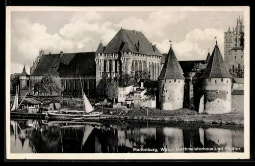 AK Marienburg, Hochmeisterhaus und Flusstor
