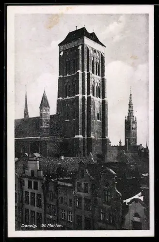AK Danzig, St. Marienkirche