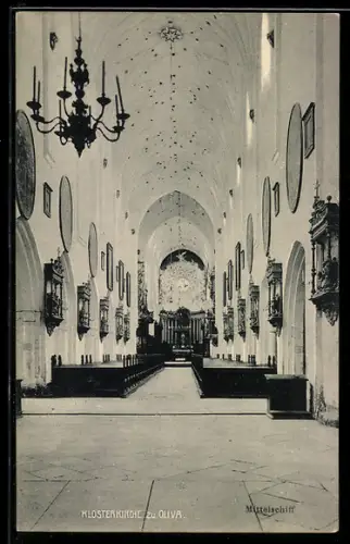 AK Oliva, Kosterkirche, Mittelschiff