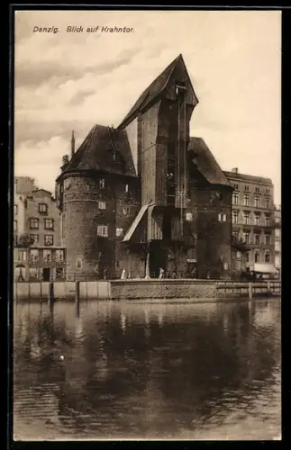 AK Danzig, Blick zum Krantor