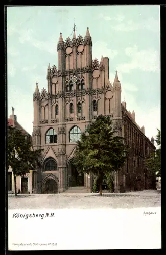 AK Königsberg /N.M., Ansicht vom Rathaus