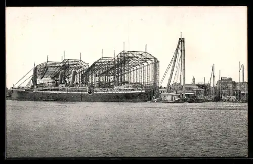 AK Stettin, Motiv der Vulkanwerft