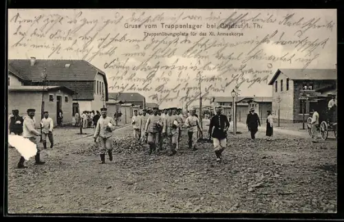 AK Ohrdruf i. Th., Truppenlager, Truppenübungsplatz für das XI. Armeekorps