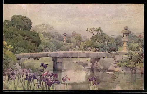 Künstler-AK Tokyo, Satake Garden