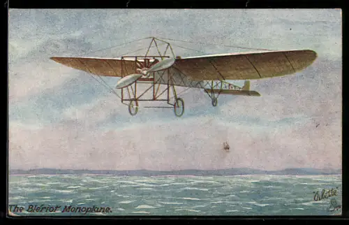 AK The Blériot Aeroplane, Flugzeug, Eindecker