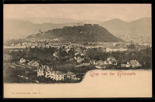 AK Graz, Totalansicht von der Hilmwarte