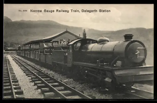 AK Dalegarth, Narrow Gauge Railway, Kleinbahn am Bahnhof