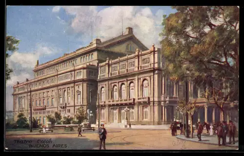 Künstler-AK Buenos Aires, Teatro Colón