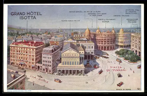 AK Genova, Grand Hotel Isotta, Via Roma